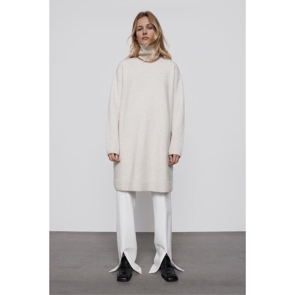 Nwt Zara Oversized Knit Dress 